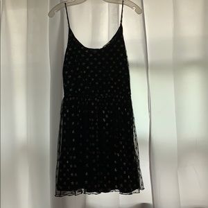 Little black gold sparkly star dress